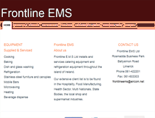 Tablet Screenshot of frontlineems.ie